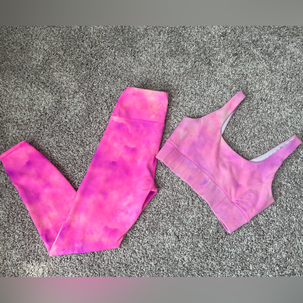 IVL Collective Pink Watercolor Active Legging